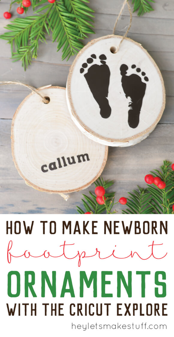 Newborn Footprint Ornaments Hey, Let's Make Stuff
