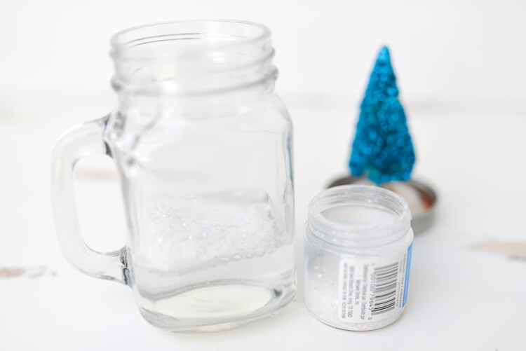 DIY Mason Jar Snow Globe Ornament - Joyful Derivatives