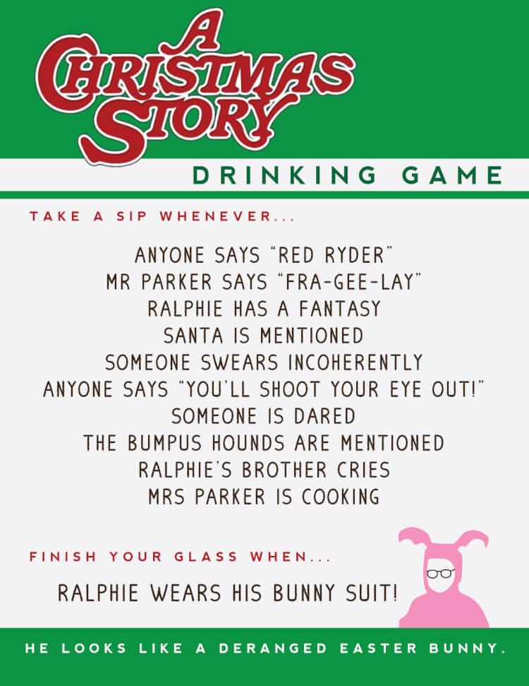 A Christmas Story Drinking Game - Hey, Let's Make Stuff