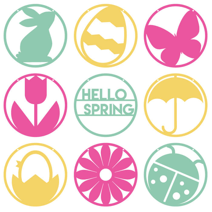Images of Easter and Spring cut files