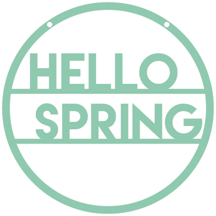 Images of a Hello Spring cut file