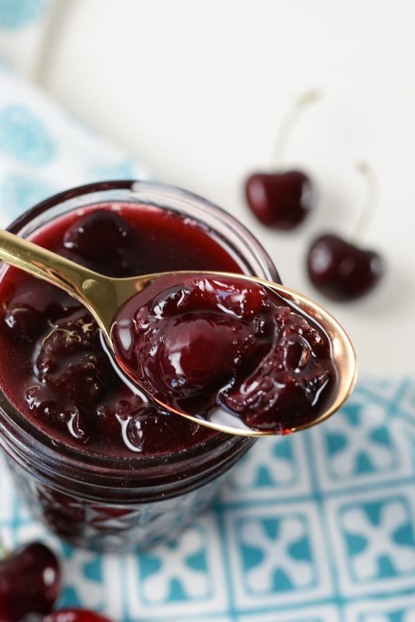 Cherry Bourbon Compote + Free Printable Gift Tag Hey, Let's Make Stuff
