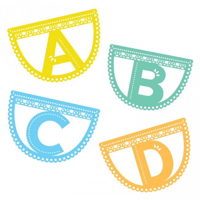 Papel picado letter garland  hey lets make stuff Papel picado letter garland  hey lets make stuff