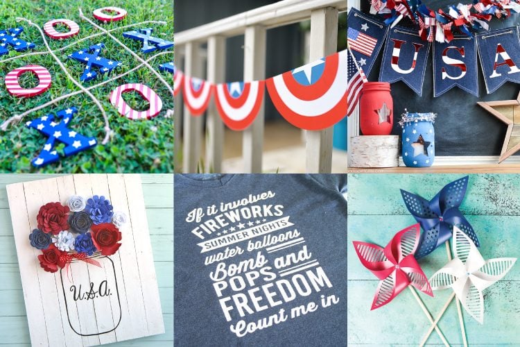 Break out your Cricut or Silhouette and get cutting for Independence Day! These 4th of July cut files will help make your patriotic party special.
