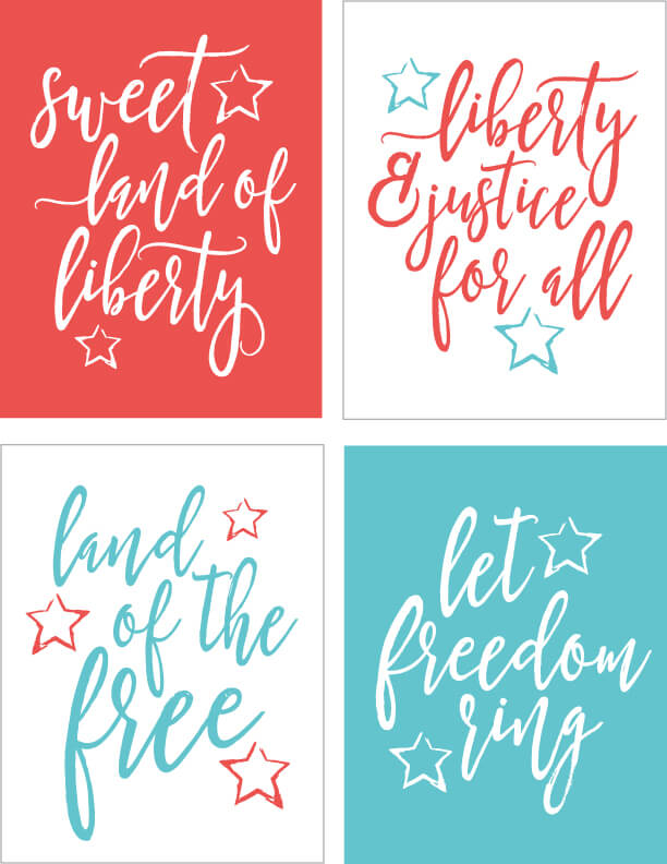 Printable 4th  of July  Quotes  Hey Let s Make Stuff