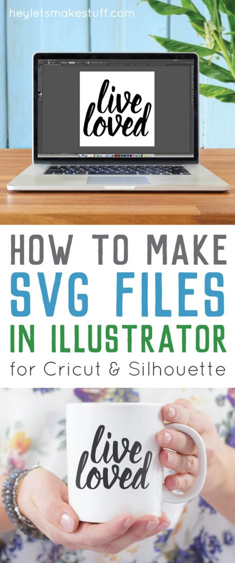 Learn the basics for creating a simple SVG cut file in Illustrator pin image