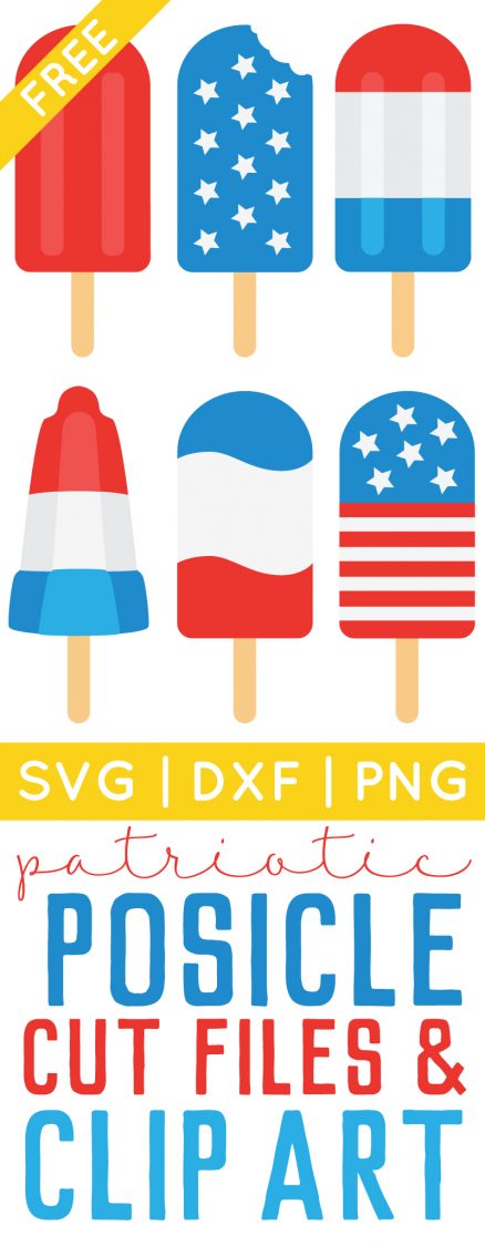 Download 4th of July Popsicle Cut Files + Clip Art - Freebie Friday