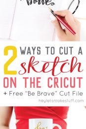 Two Ways to Cut a Sketch on the Cricut