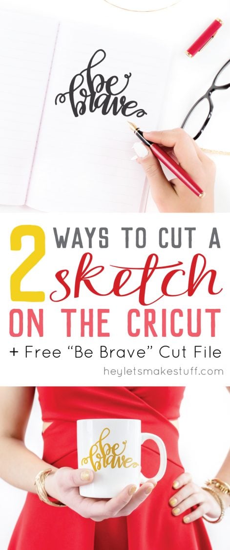 Two Ways to Cut a Sketch on the Cricut