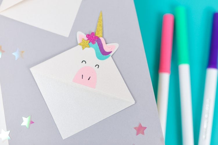 unicorn bookmarks a free download for the cricut or