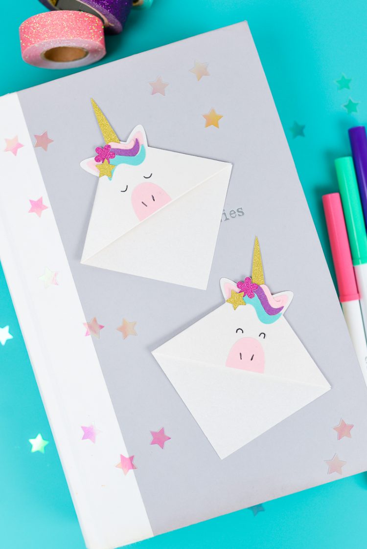 Unicorn Bookmarks - a FREE download for the Cricut or Silhouette