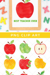 Apple Clip Art Pin Image