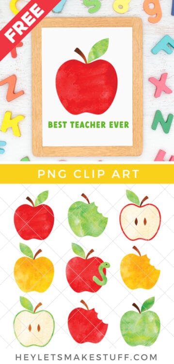 Apple Clip Art Pin Image