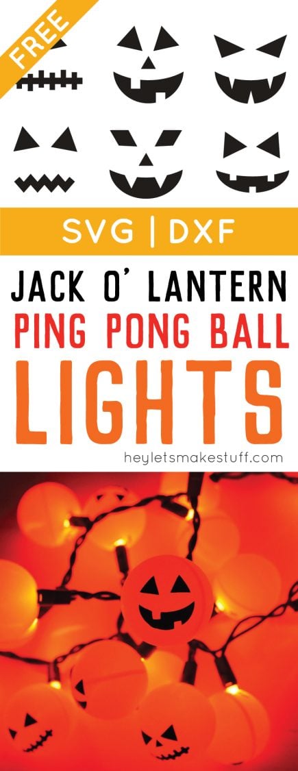 Orange ping pong balls plus fairy lights equal a fun Halloween Jack O' Lantern decoration pin image