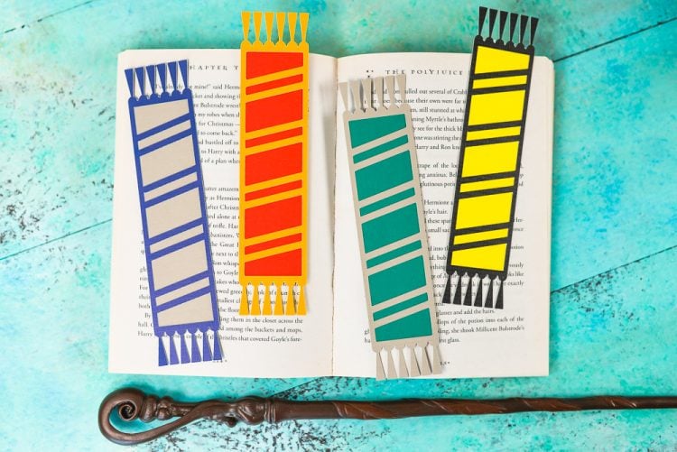 Harry Potter Hogwarts House Bookmarks - Hey, Let's Make Stuff