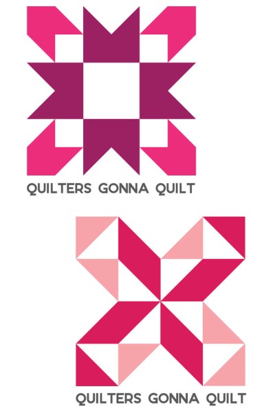 Quilt block cut files with the saying "Quilters Gonna Quilt"
