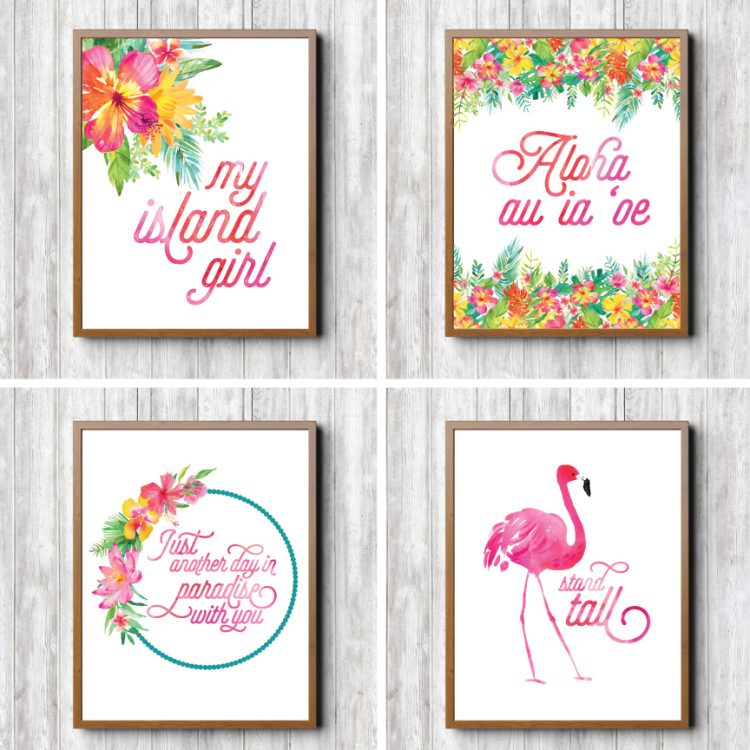 free printable tropical nursery initials hey lets make stuff