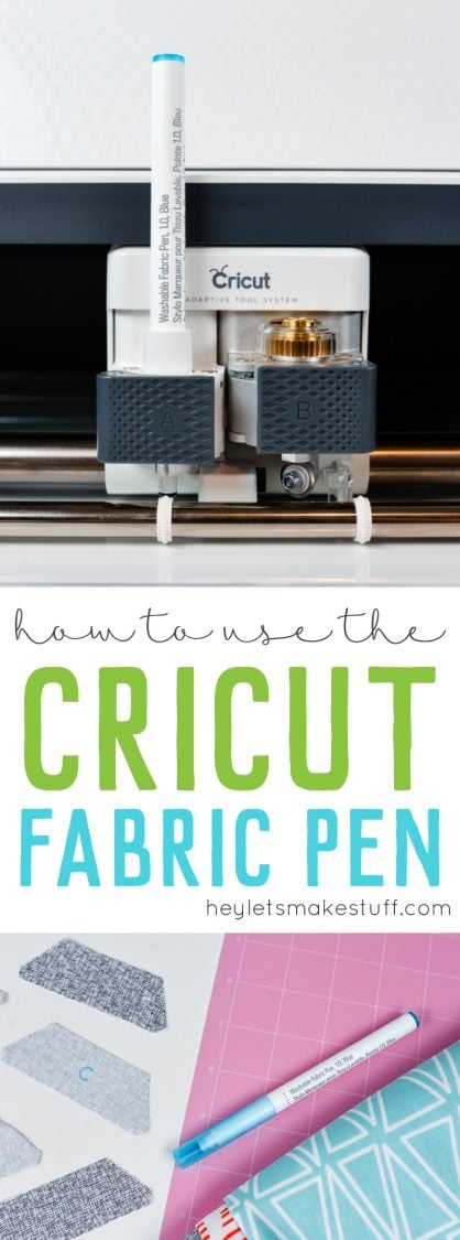 How to Use the Cricut Fabric Pen - Hey, Let's Make Stuff