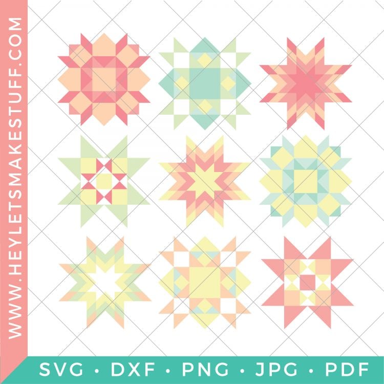 Quilt Block Clip Art -- FREE Download, 9 PNG files