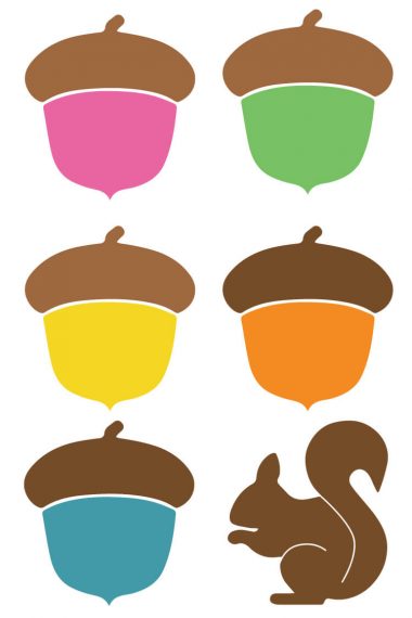 Channel your inner nut with these colorful acorn cut files and clip art! Nine PNG and SVG designs for all of your autumn projects.