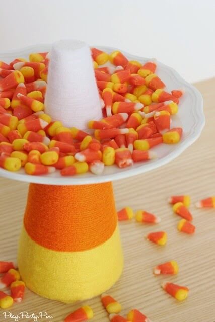 Candy Corn Treat Plate - Play Party Plan