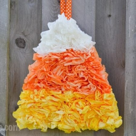 Coffee Filter Candy Corn - Typically Simple