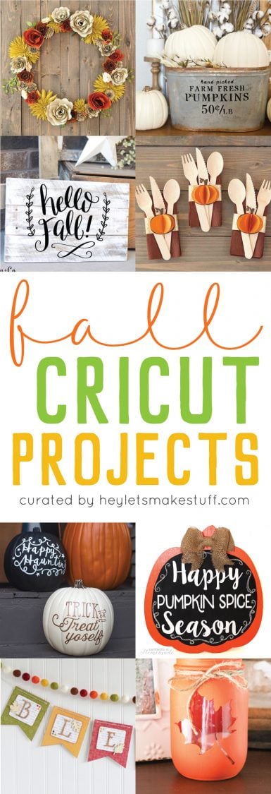 Fall Cricut projects pin image