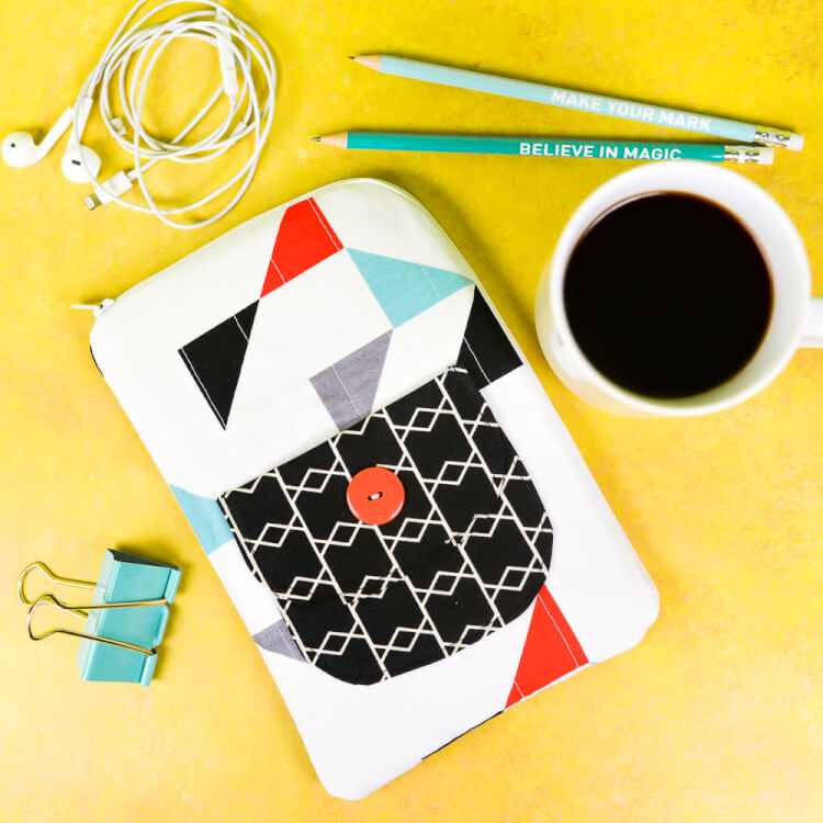 Quilted Fabric Tablet Case with the Cricut Maker Hey, Let's Make Stuff