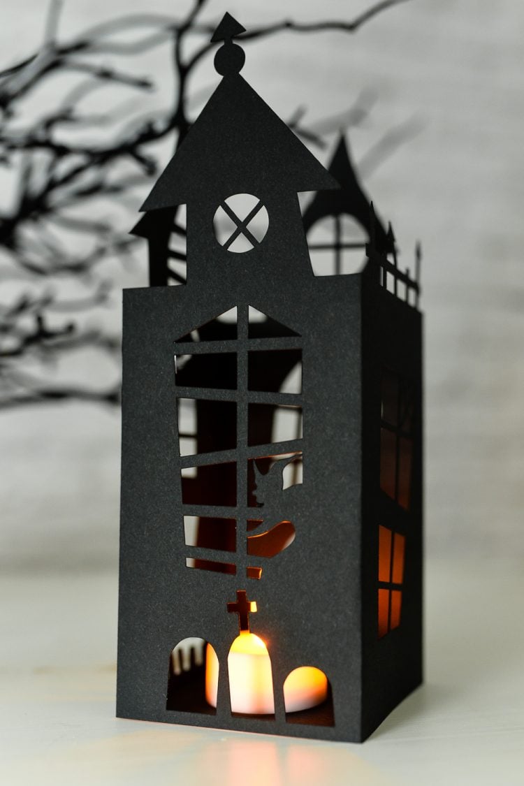 Download Halloween Haunted House Lantern - Hey, Let's Make Stuff