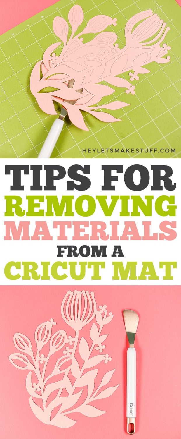 Tips for Removing Materials from a Cricut Mat pin image