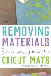 Frustrated with removing materials from your Cricut mat? No need to panic! I have a bunch of tips and tricks for helping to get your mats to release your materials perfectly. A must-read for any Cricut newbie.