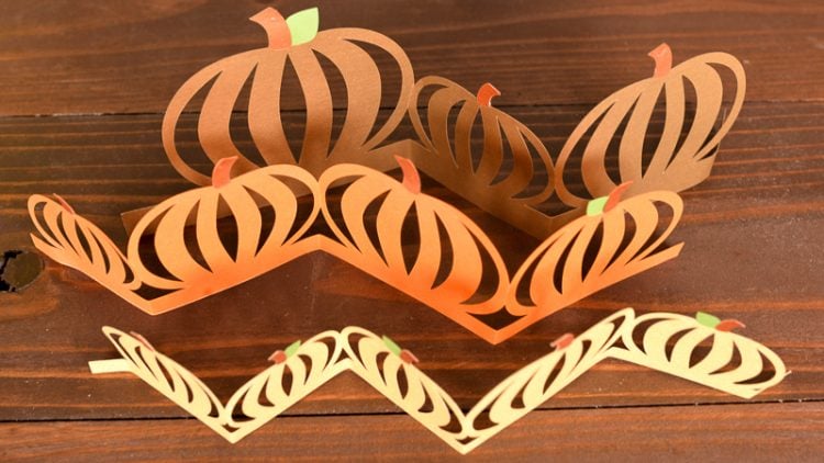 Paper cut pumpkins