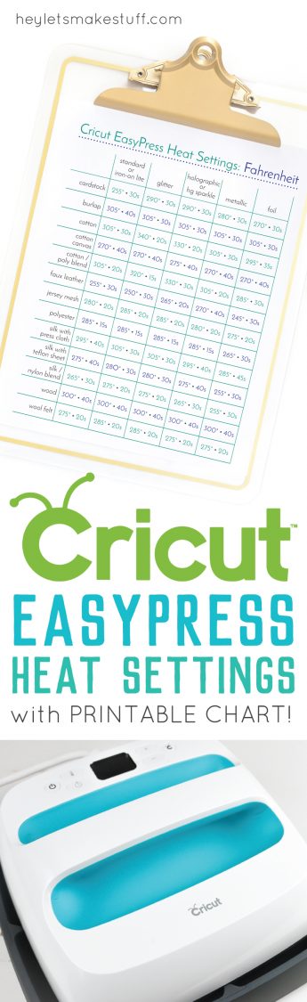 heat settings for the cricut easypress hey lets make stuff