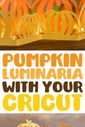 Pumpkin Luminaria with your Cricut pin image