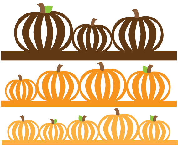 Images of paper cut pumpkins