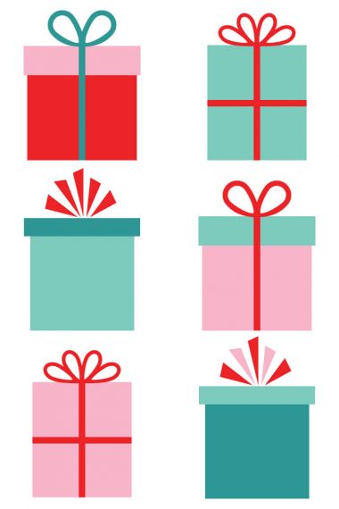 Images of Christmas gifts clip art