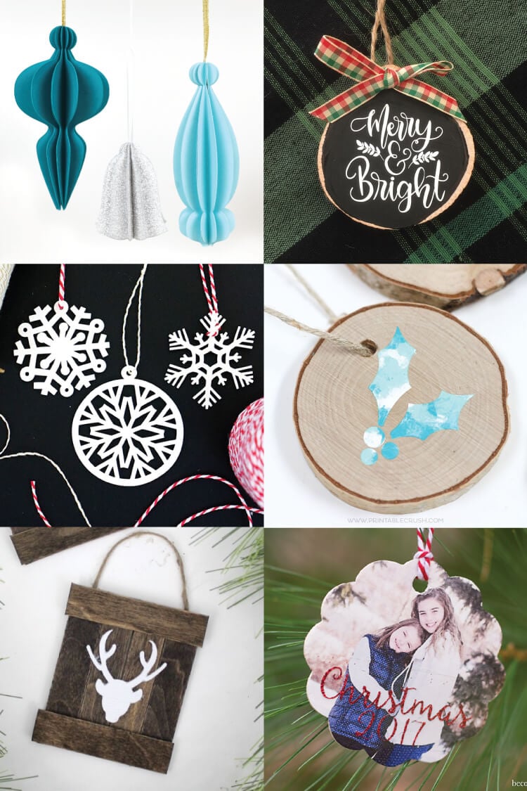 30 Creative Cricut Christmas Ornaments - Anika's DIY Life
