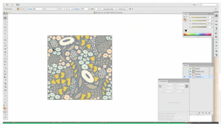 Skillshare: Introduction to Designing Repeat Patterns in Adobe Illustrator | Elizabeth Owlen