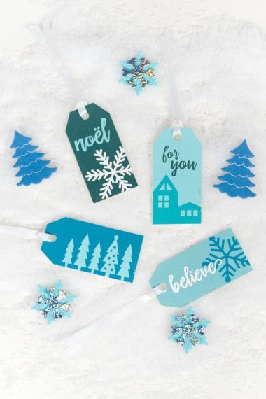 Winter themed gift tags