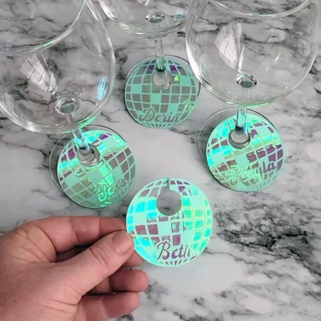 Disco Ball Wine Charms