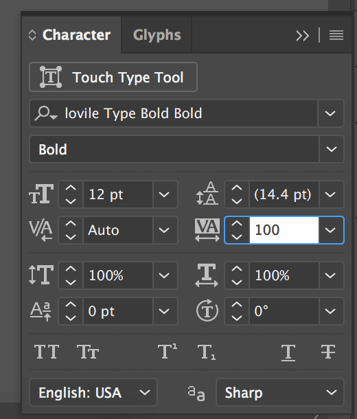 Image of Adobe Illustrator tool bar
