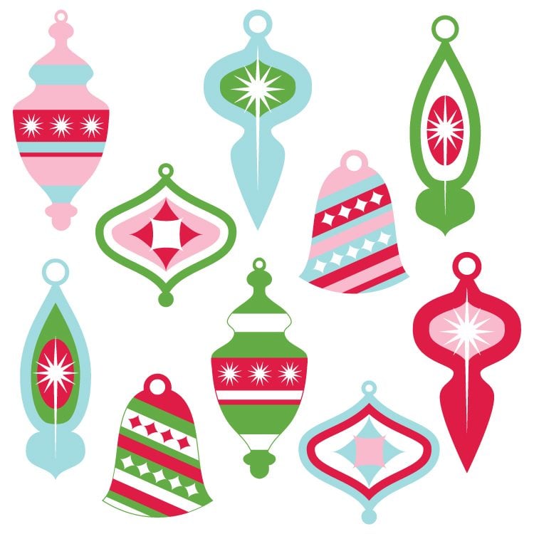 Images of vintage Christmas ornaments