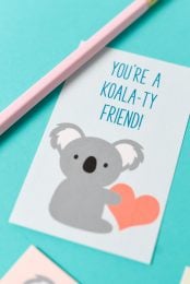 Free Printable Koala Valentines for Kids - Hey, Let's Make Stuff