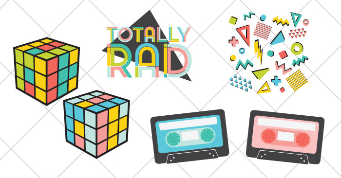 Download Totally Rad 80s SVGs - Hey, Let's Make Stuff