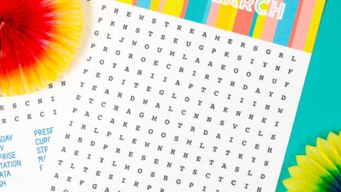 Celebrate that special day with this fun word search! This free printable birthday word search is great for parties and goodie bags.