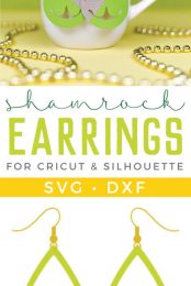 Use your Cricut to make these cute faux shamrock earrings—they'll keep you from getting pinched on St. Patrick's Day. An easy St. Patrick's Day jewelry project.