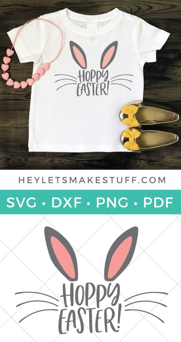 This adorable Hoppy Easter SVG is just the thing for Easter onesies and kids' t-shirts, as well as on cute Easter decor and Easter basket stuffers!