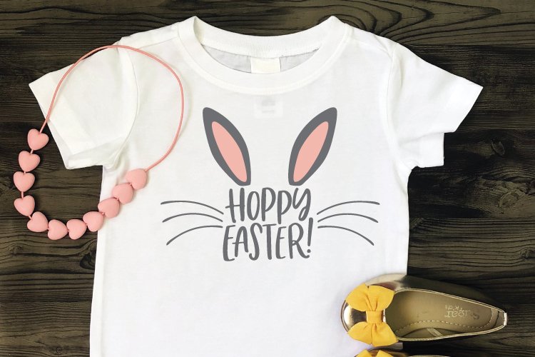 This adorable Hoppy Easter SVG is just the thing for Easter onesies and kids' t-shirts, as well as on cute Easter decor and Easter basket stuffers!