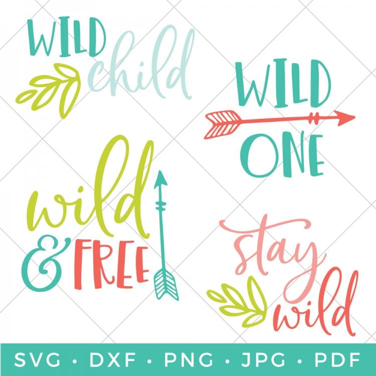 Download Wild Child SVG Bundle + Individual Cut Files | Nurseries ...