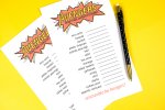 Free Printable Avengers Infinity War Game: Character Scramble